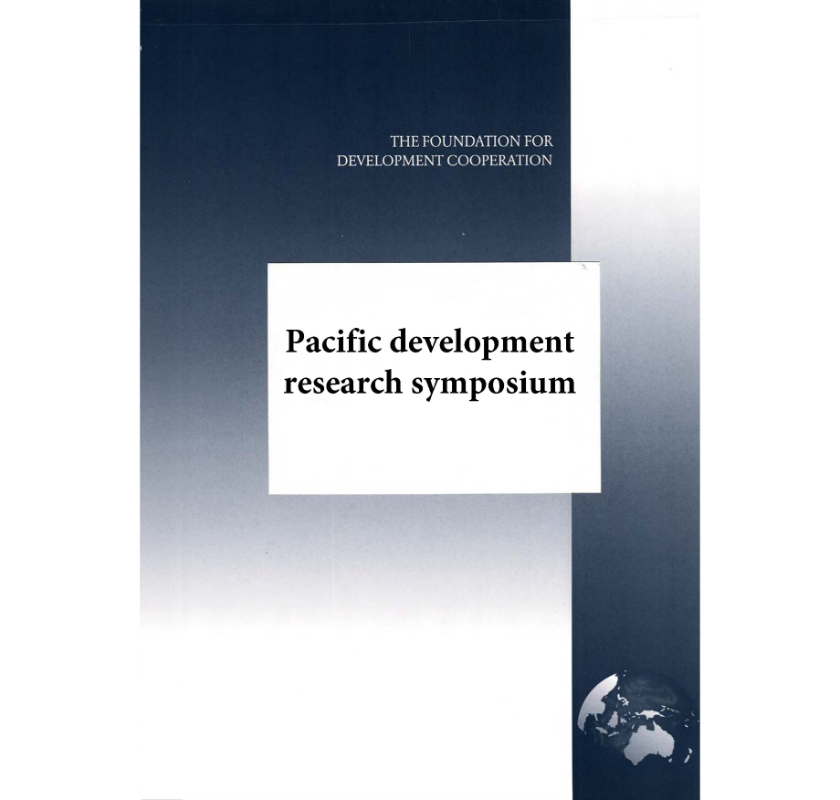 Pacific Development Research Symposium, 2002